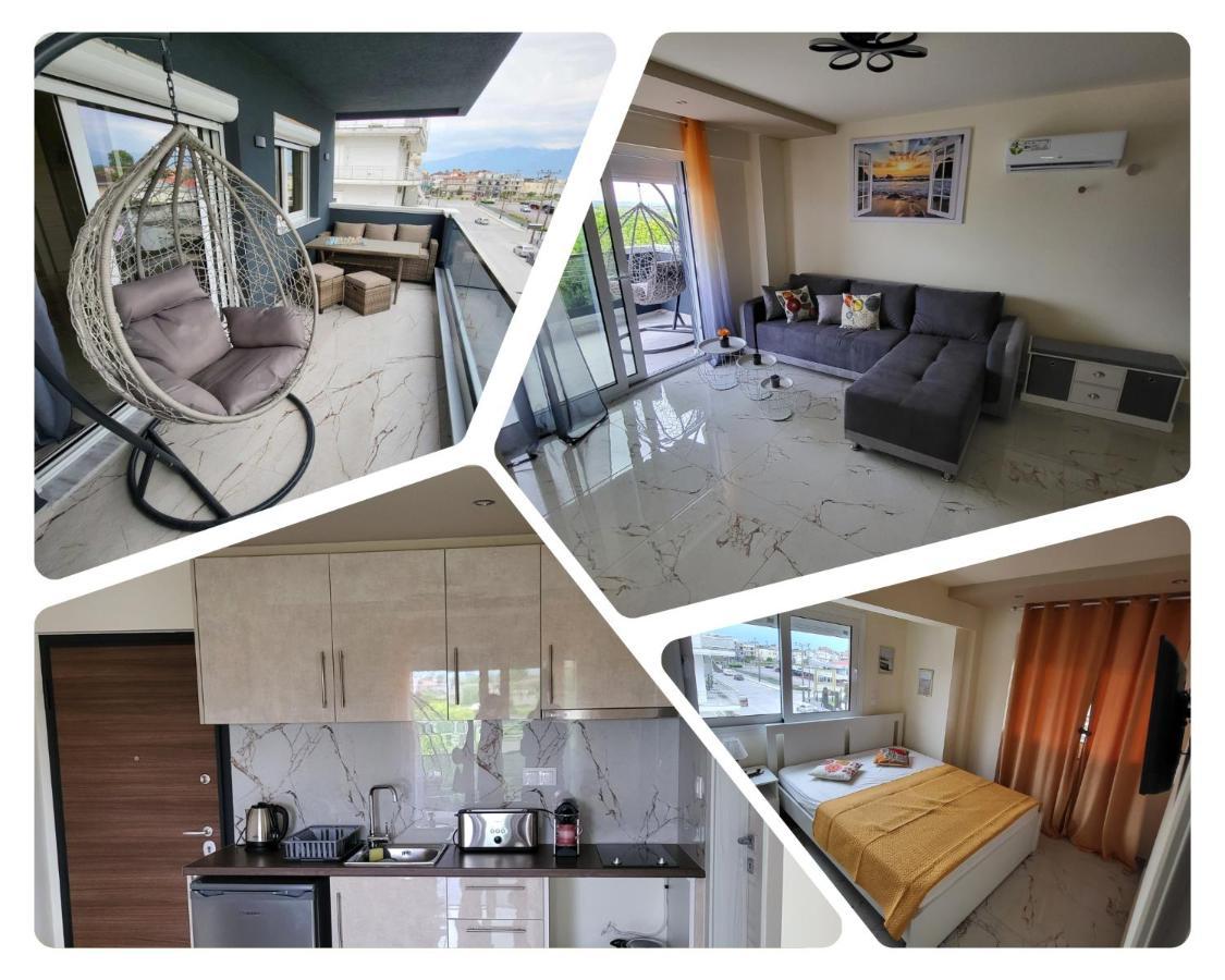 Luksuzni Apartman Harmonija Paralija Paralía Exterior foto
