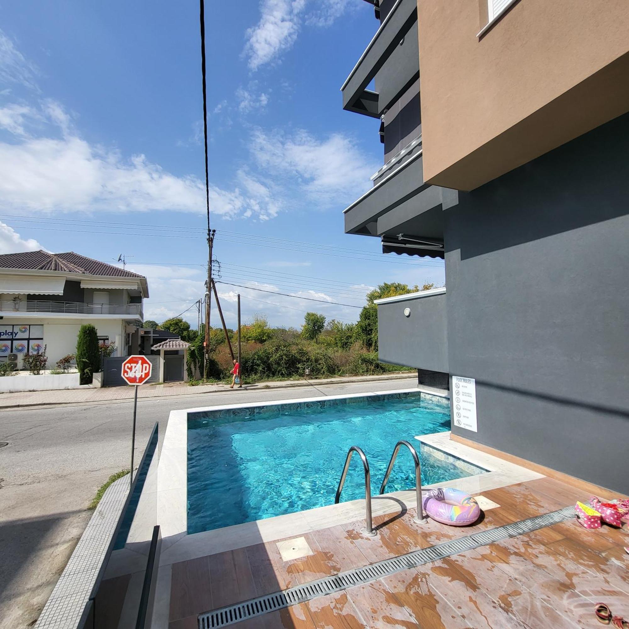 Luksuzni Apartman Harmonija Paralija Paralía Exterior foto