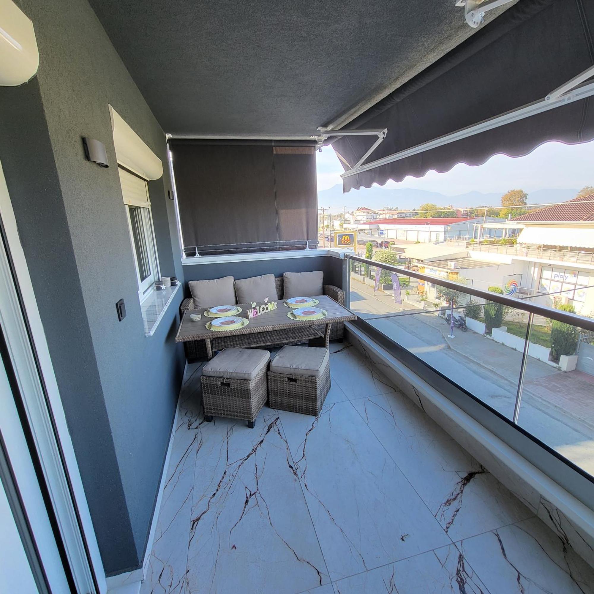 Luksuzni Apartman Harmonija Paralija Paralía Exterior foto