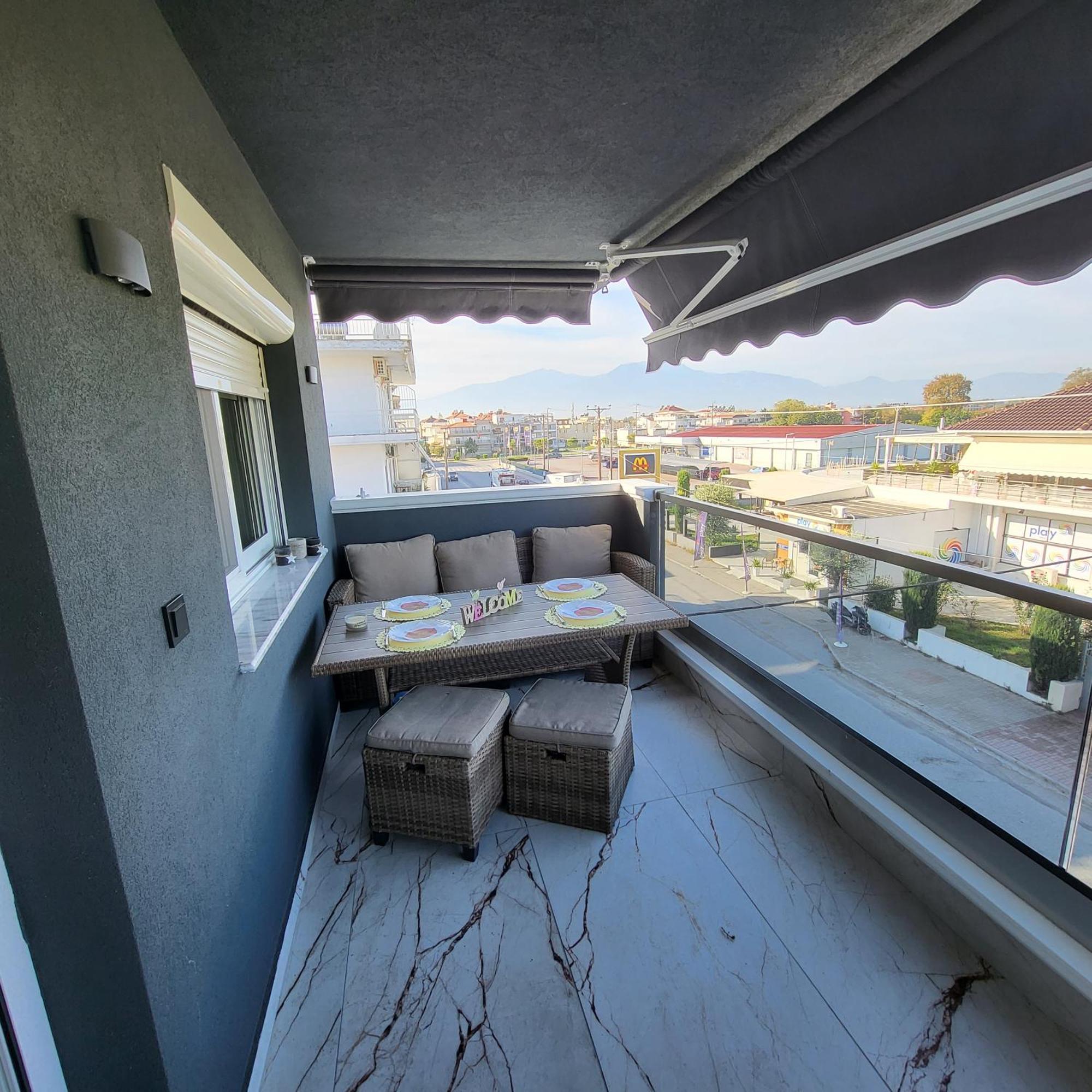 Luksuzni Apartman Harmonija Paralija Paralía Exterior foto