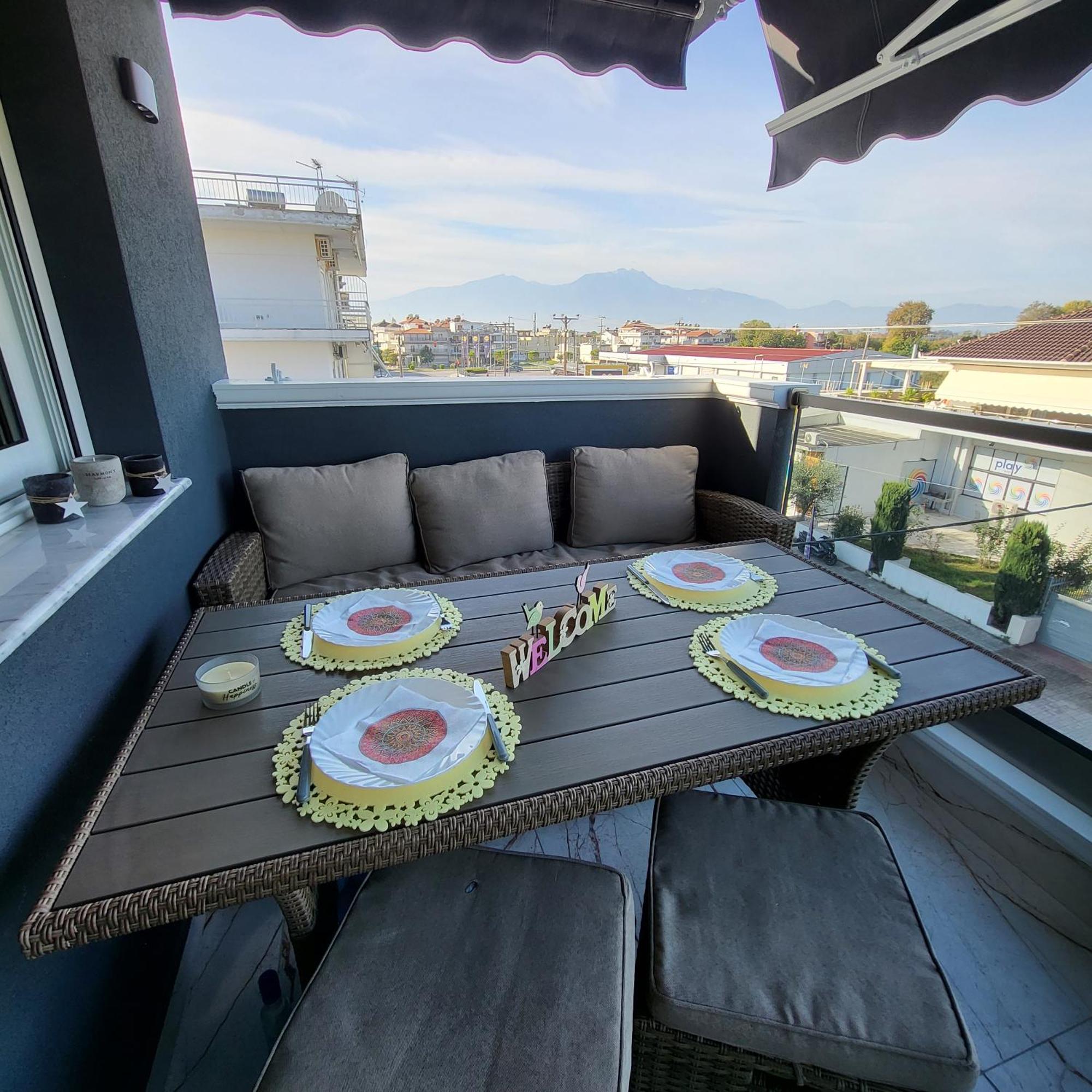 Luksuzni Apartman Harmonija Paralija Paralía Exterior foto